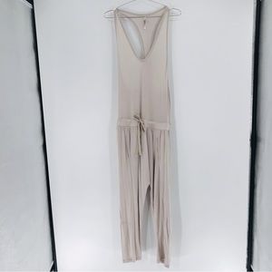 Free People Racerback Straight Leg Cropped Jumpsuit Size XS